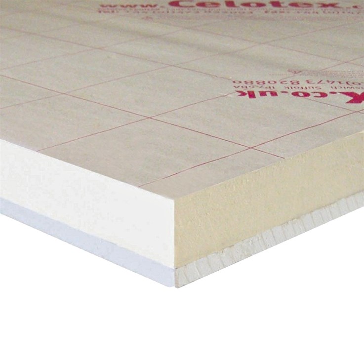 Celotex PL4050 PIR Thermal Board 2400x1200x50+12.5mm P/B